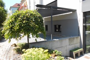 Pergola Latin 80, TREEDK dentální klinika, Opava, realizace Bohemiaflex CS