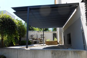 Pergola Latin 80, TREEDK dentální klinika, Opava, realizace Bohemiaflex CS