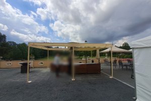 Pergola Latin 80, zámek Liblice, realizace Bohemiaflex CS