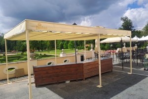 Pergola Latin 80, zámek Liblice, realizace Bohemiaflex CS