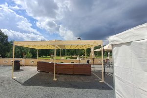 Pergola Latin 80, zámek Liblice, realizace Bohemiaflex CS