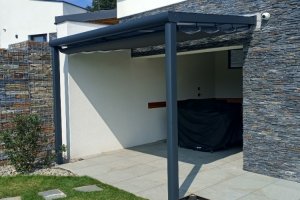 Pergola Piazza + markýza Latin 40, realizace Bohemiaflex CS